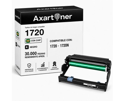 Compatible Dell 1720 Negro Tambor de Imagen 593-10241 (Drum)