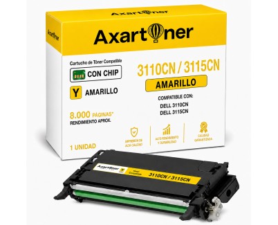 Compatible Dell 3110CN / 3115CN Amarillo Cartucho de Toner 593-10173