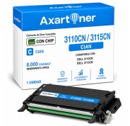 Compatible Dell 3110CN / 3115CN Cyan Cartucho de Toner 593-10171
