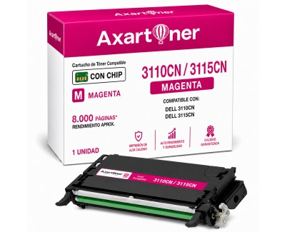 Compatible Dell 3110CN / 3115CN Magenta Cartucho de Toner 593-10172