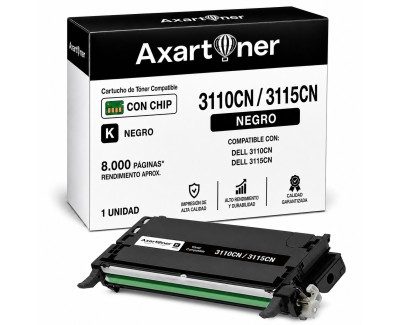 Compatible Dell 3110CN / 3115CN Negro Cartucho de Toner 593-10170