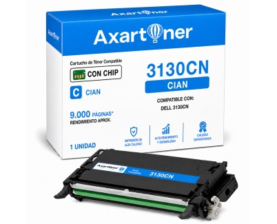 Compatible Dell 3130cn Cyan Cartucho de Toner 593-10290