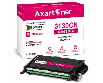 Compatible Dell 3130cn Magenta Cartucho de Toner 593-10292