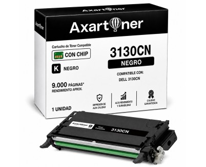 Compatible Dell 3130cn Negro Cartucho de Toner 593-10289