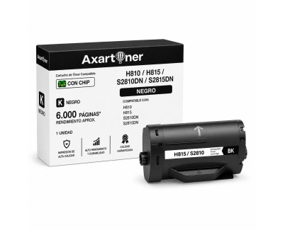 Compatible Dell H810 / H815 / S2810DN / S2815DN Negro Cartucho de Toner 593-BBMM / KNRMF / 593-BBMH / D9GY0
