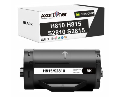 Compatible Dell H810 / H815 / S2810DN / S2815DN Negro Cartucho de Toner 593-BBMM / KNRMF / 593-BBMH / D9GY0