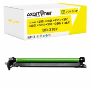 Compatible Develop Ineo +250, +250i, +251i, +300, +300i, +301i, +360, +360i, +361i Amarillo Tambor de Imagen Drum AAV71TH - DR316Y