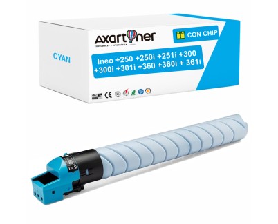 Compatible Develop Ineo +250, +250i, +251i, +300, +300i, +301i, +360, +360i, +361i Cyan Cartucho de Toner AAV84D0 / TN328C