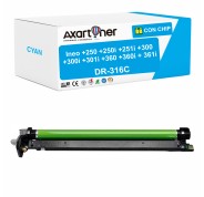 Compatible Develop Ineo +250, +250i, +251i, +300, +300i, +301i, +360, +360i, +361i Cyan Tambor de Imagen Drum AAV71TH - DR316C
