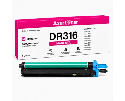 Compatible Develop Ineo+250, +250i, +251i, +300, +300i, +301i, +360, +360i, +361i Magenta Tambor de Imagen Drum AAV71TH - DR316M
