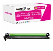 Compatible Develop Ineo+250, +250i, +251i, +300, +300i, +301i, +360, +360i, +361i Magenta Tambor de Imagen Drum AAV71TH - DR316M