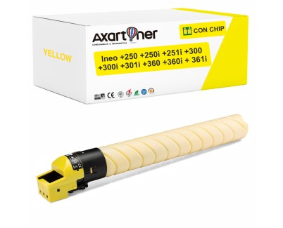 Compatible Develop Ineo +250, +250i, +251i, +300, +300i, +301i, +360, +360i, +361i Amarillo Cartucho de Toner AAV82D0 / TN328Y