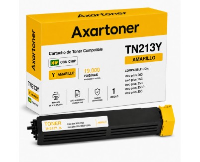 Compatible Develop Ineo Plus 203 / 253 / 353 / 355 Amarillo Cartucho de Toner TN213Y