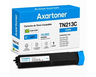 Compatible Develop Ineo Plus 203 / 253 / 353 / 355 Cyan Cartucho de Toner TN213C