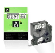 Compatible Dymo D1 40910 Cinta de Etiquetas para Rotuladora - Texto negro sobre fondo transparente - Ancho 9mm x 7 metros - S0720670