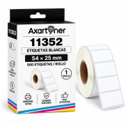Compatible DYMO LABELWRITER 11352 ETIQUETAS PARA ARCHIVO DE PAPEL TERMICO S0722520 54mm * 25mm (500 unidades)