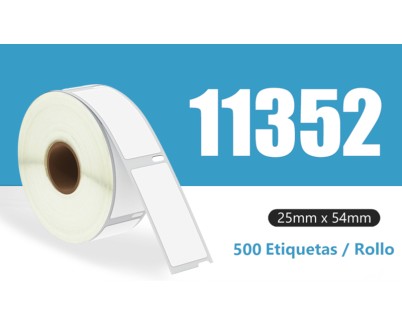 Compatible DYMO LABELWRITER 11352 ETIQUETAS PARA ARCHIVO DE PAPEL TERMICO S0722520 54mm * 25mm (500 unidades)