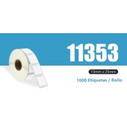 Compatible DYMO LABELWRITER 11353 ETIQUETAS MULTIPROPOSITO DE PAPEL TERMICO S0722530 12.7mm * 25.5mm (1000 unidades)