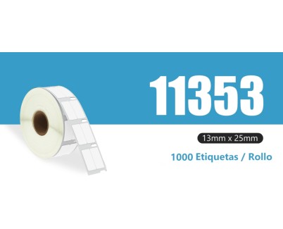 Compatible DYMO LABELWRITER 11353 ETIQUETAS MULTIPROPOSITO DE PAPEL TERMICO S0722530 12.7mm * 25.5mm (1000 unidades)