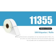 Compatible DYMO LABELWRITER 11355 ETIQUETAS MULTIPROPOSITO DE PAPEL TERMICO S0722550