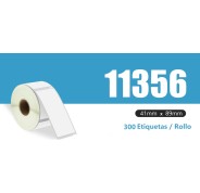 Compatible DYMO LABELWRITER 11356 ETIQUETAS MULTIPROPOSITO DE PAPEL TERMICO S0722560 89mm * 41mm (300 unidades)