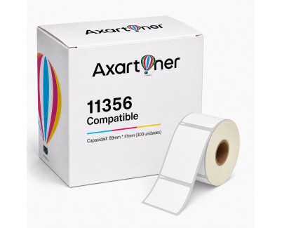 Compatible DYMO LABELWRITER 11356 ETIQUETAS MULTIPROPOSITO DE PAPEL TERMICO S0722560 89mm * 41mm (300 unidades)