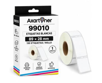 Compatible DYMO LABELWRITER 99010 ETIQUETAS DE DIRECCION ESTANDAR DE PAPEL TERMICO S0722370 89mm * 28 mm - 130 unidades