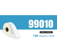 Compatible DYMO LABELWRITER 99010 ETIQUETAS DE DIRECCION ESTANDAR DE PAPEL TERMICO S0722370 89mm * 28 mm - 130 unidades