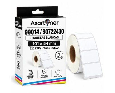 Compatible DYMO LABELWRITER 99014 ETIQUETAS DE ENVIOS DE PAPEL TERMICO S0722430 101mm * 54mm - 220 unidades