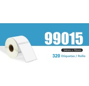 Compatible DYMO LABELWRITER 99015 ETIQUETAS MULTIPROPOSITO DE PAPEL TERMICO S0722440 70mm * 54 mm - 320 unidades