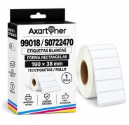 Compatible DYMO LABELWRITER 99018 ETIQUETAS PARA ARCHIVO DE PAPEL TERMICO S0722470  190 X 38 mm - 110 unidades