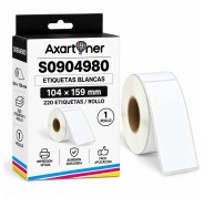 Compatible DYMO S0904980 104mm x 159mm 220 ETIQUETAS TERMICAS BLANCAS