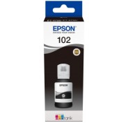 Original Epson 102 Negro - Botella de Tinta Pigmentada C13T03R140