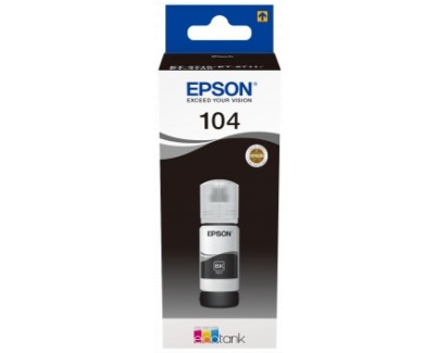 Original Epson 104 Negro - Botella de Tinta C13T00P140