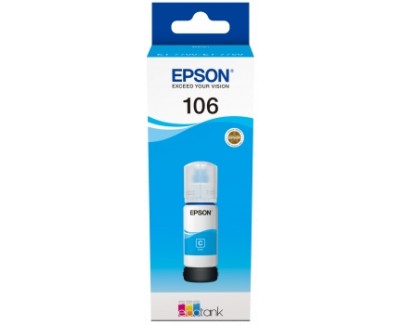 Original Epson 106 Cyan - Botella de Tinta C13T00R240