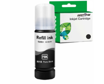 Compatible Epson 114 Negro Photo Botella de Tinta C13T07B140 para EcoTank ET-8500, ET-8550