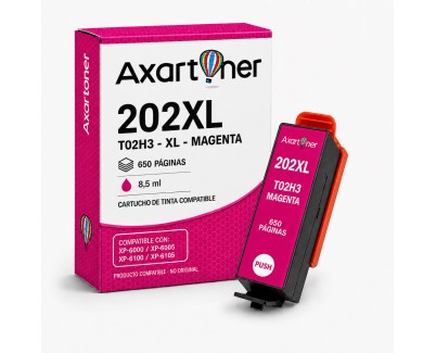 Compatible Epson 202XL Magenta Cartucho de Tinta C13T02H34010 / C13T02F34010 para XP6000, XP6005, XP6100, XP6105