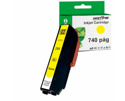 Compatible Epson 250XL / 250 Amarillo Cartucho de Tinta C13T16P44010 / C13T16N44010 para Epson Expression Photo XP-980 / XP980