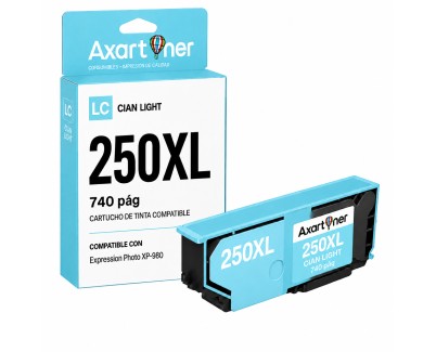 Compatible Epson 250XL / 250 Cyan Light Cartucho de Tinta C13T16P54010 / C13T16N54010 para Epson Expression Photo XP-980 / XP980