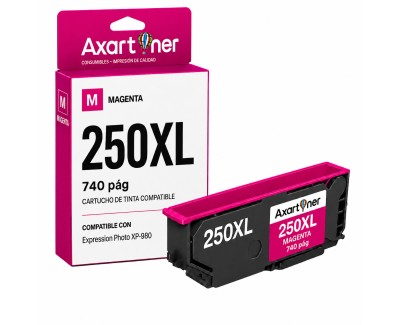 Compatible Epson 250XL / 250 Magenta Cartucho de Tinta C13T16P34010 / C13T16N34010 para Epson Expression Photo XP-980 / XP980
