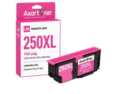 Compatible Epson 250XL / 250 Magenta Light Cartucho de Tinta C13T16P64010 / C13T16N64010 para Epson Expression Photo XP-980 / XP980