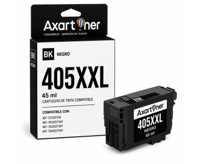 Compatible Epson 405 XXL Negro Cartucho de Tinta C13T02J14010 para WorkForce Pro WF7830, 7835, 7840