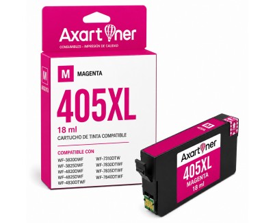 Compatible Epson 405XL Magenta C13T05H34010 / C13T05G34010 Cartucho de Tinta para WorkForce Pro WF3820, 3825, 3830, 4820, 4825, 4830, 7830, 7835, 7840