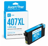 Compatible Epson 407 Cyan Cartucho de Tinta C13T07U240 para WorkForce Pro WF-4745