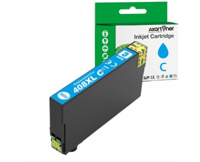 Compatible Epson 408 / 408L XL Cyan Cartucho de Tinta C13T09K24010 para Epson Workforce Pro WF-C4310DW / WF-C4810DTWF