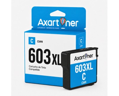 Compatible Epson 603XL Cyan Cartucho de Tinta C13T03A24010 / C13T03U24010