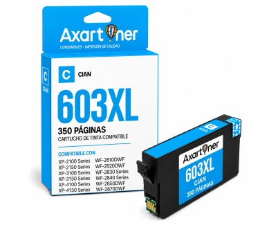 Compatible Epson 603XL Cyan Cartucho de Tinta C13T03A24010 / C13T03U24010