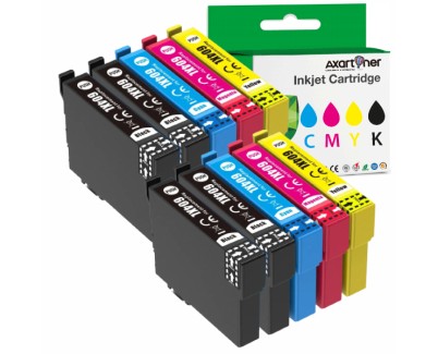 Compatible Epson 604XL Pack de 10 Cartuchos de Tinta C13T10H64010 para XP2200, XP2205, XP3200, XP4200, XP4205, WF2910, WF2930, WF2935, WF2950