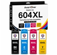 Compatible Epson 604XL Pack de 4 Cartuchos de Tinta C13T10H64010 para XP2200, XP2205, XP3200, XP4200, XP4205, WF2910, WF2930, WF2935, WF2950