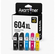 Compatible Epson 604XL Pack de 5 Cartuchos de Tinta C13T10H64010 para XP2200, XP2205, XP3200, XP4200, XP4205, WF2910, WF2930, WF2935, WF2950